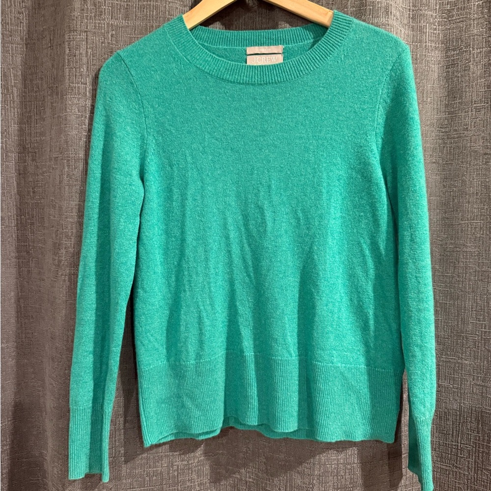 J Crew Cashmere Women's Teal Sweater